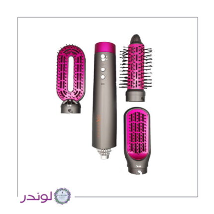 سشوار برس دار اکسیژن مدل OX-3136 با سه سری سرامیکی و طراحی مشکی شیک