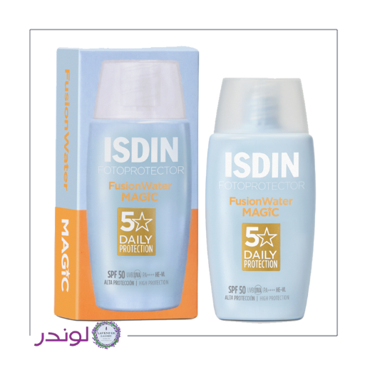 ضد آفتاب ایزدین فیوژن واتر مجیک بدون رنگ SPF50 | ISDIN Fusion Water Magic