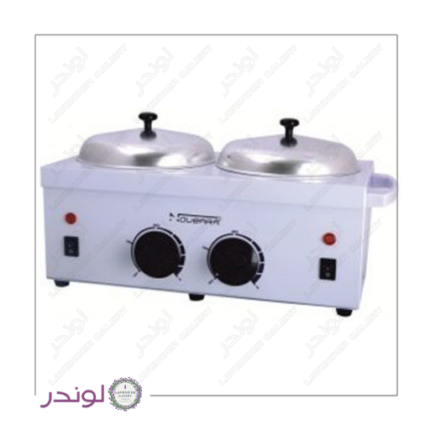 دستگاه وکس دو قابلمه ای نوباراکس – بدنه سفید با دو مخزن و درپوش