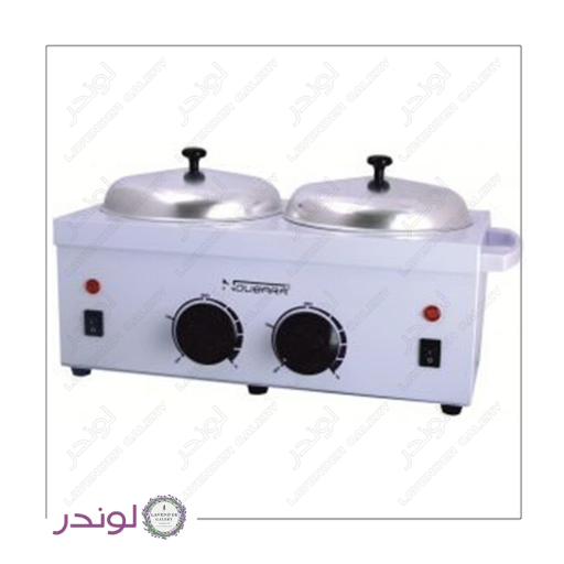 دستگاه وکس دو قابلمه ای نوباراکس – بدنه سفید با دو مخزن و درپوش