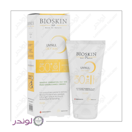 کرم ضد آفتاب بایو اسکین پوست چرب بی رنگ SPF50