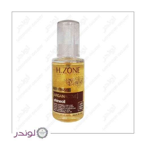 روغن آرگان Shine Oil اچ زون ۱۲۵ میل | براق کننده + ضد وز + ترمیم مو روغن آرگان Shine Oil اچ زون ۱۲۵ میل | براق کننده + ضد وز + ترمیم مو